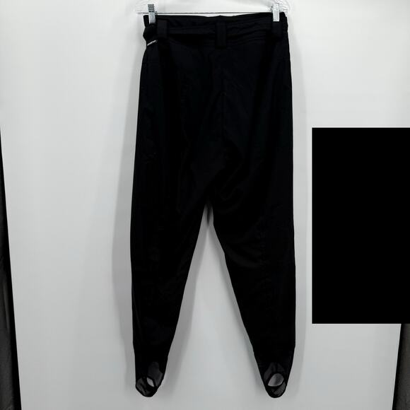 Obermeyer Pants Womens 12 Black Stiletto Ski Snow Insulated Belted Stirrups - Picture 5 of 16